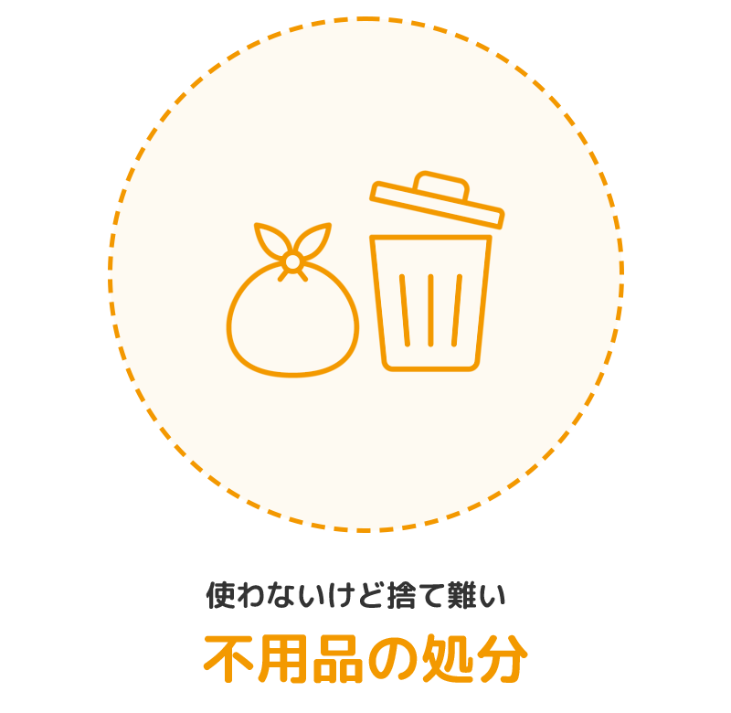 使わないけど捨て難い　不用品の処分